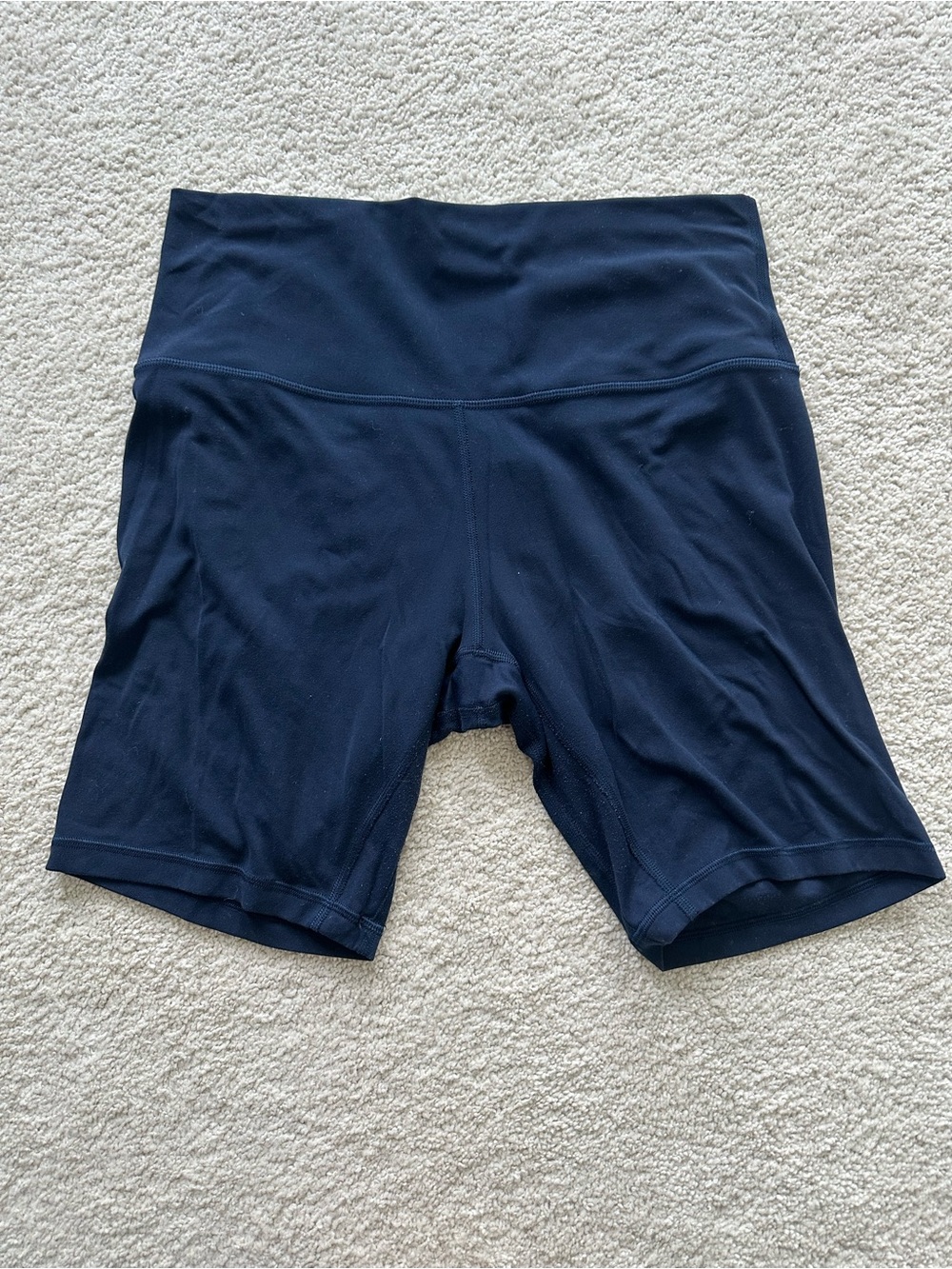Women's High-Waist Navy Bike Shorts